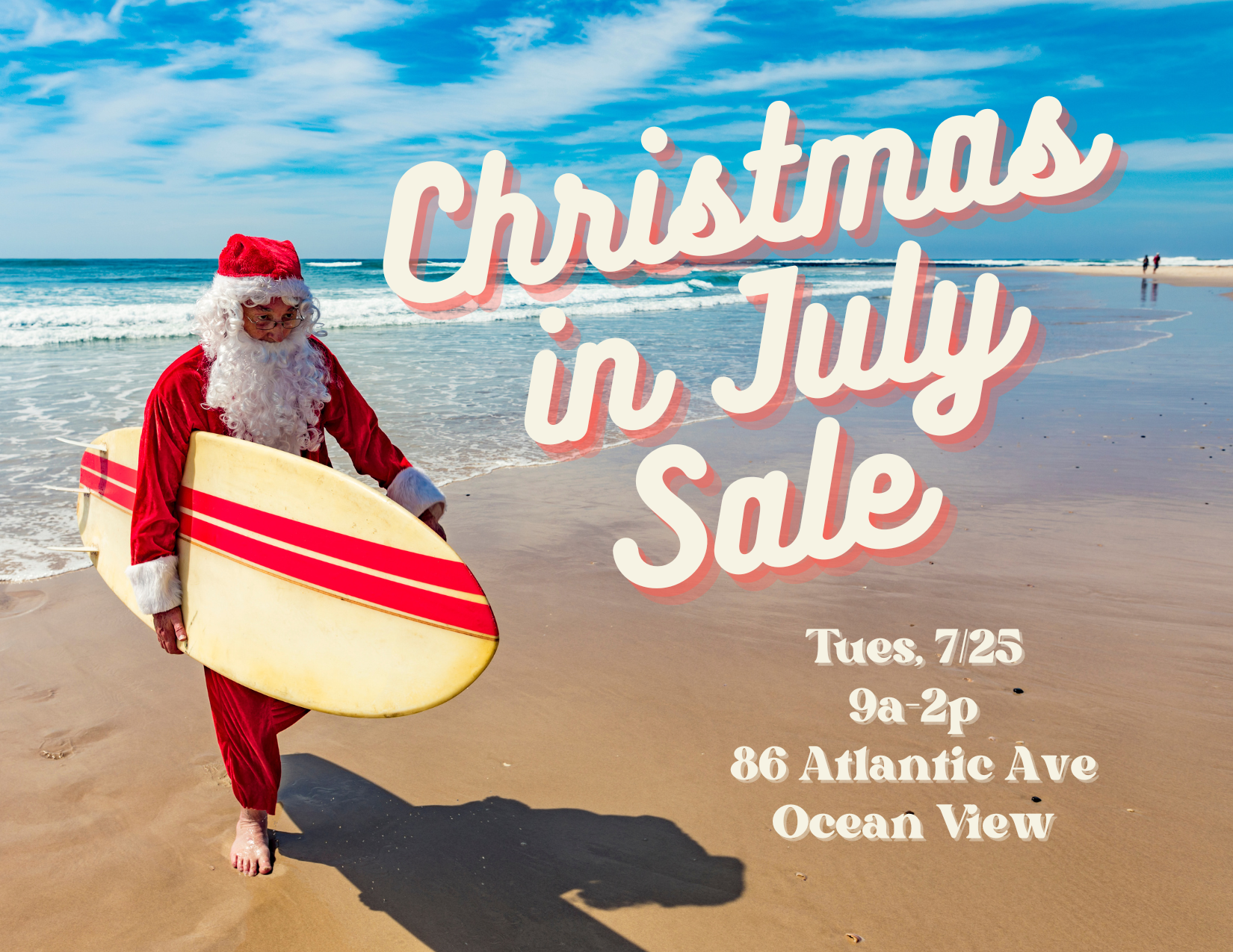 Christmas in July Sale at the Beach