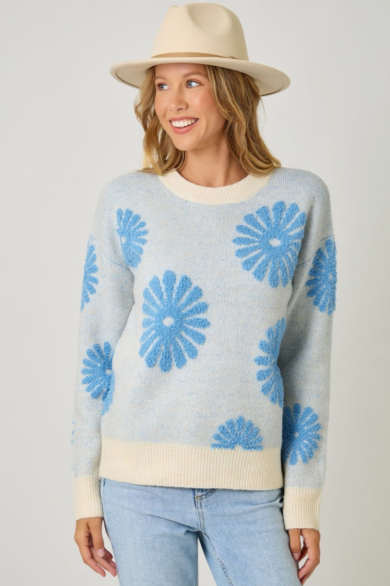 Abby Floral Sweater