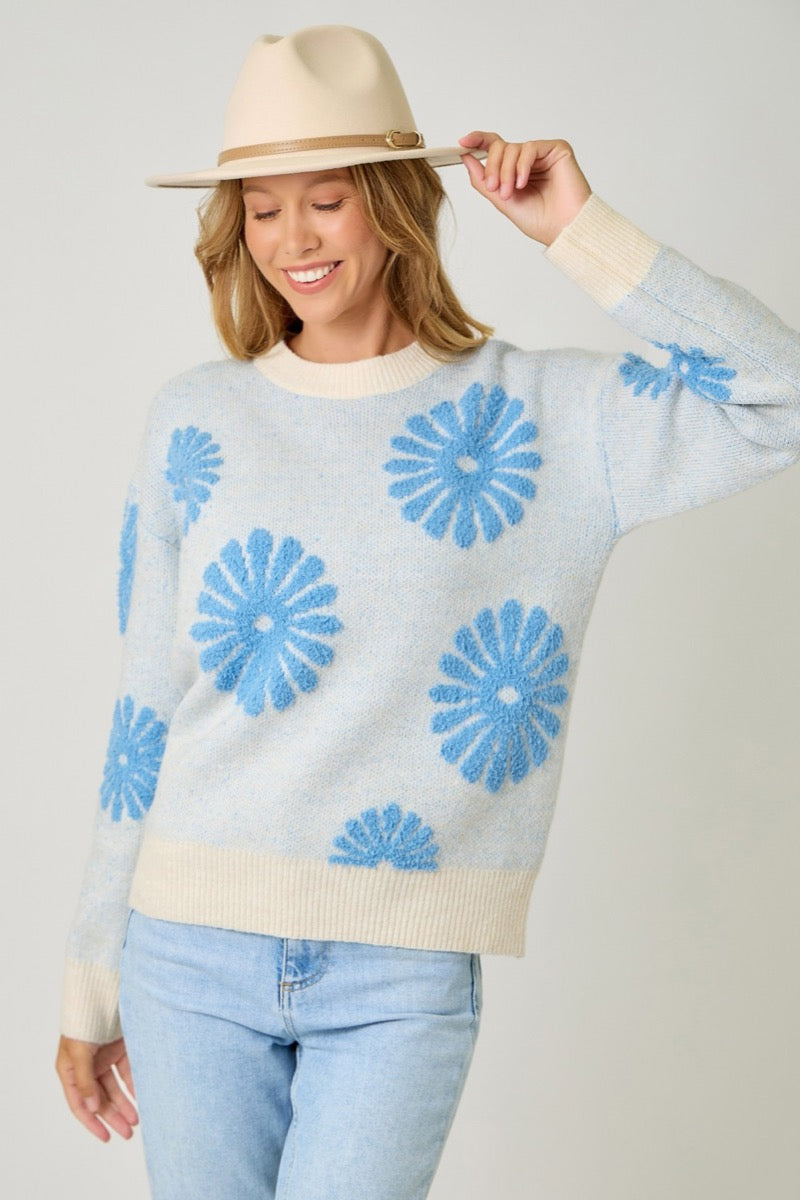 Abby Floral Sweater