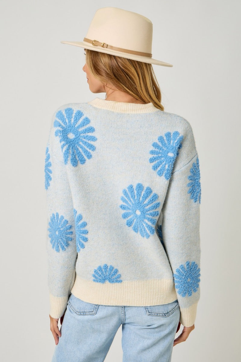 Abby Floral Sweater