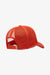 Red mesh cap on a white background