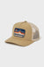 Beige cap with Billabong logo on a white background