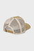 Beige trucker cap on a white background