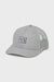 Gray cap with a logo on a light gray background