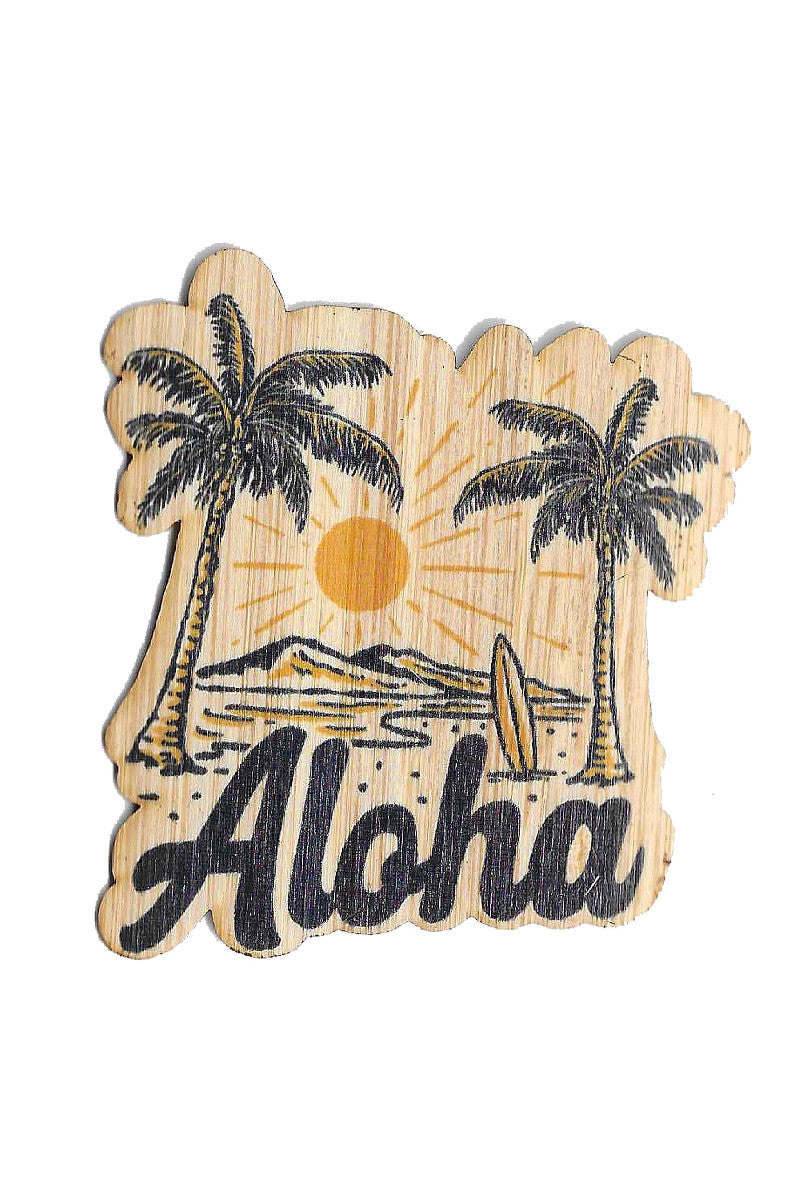 Aloha Beach Bamboo Sticker