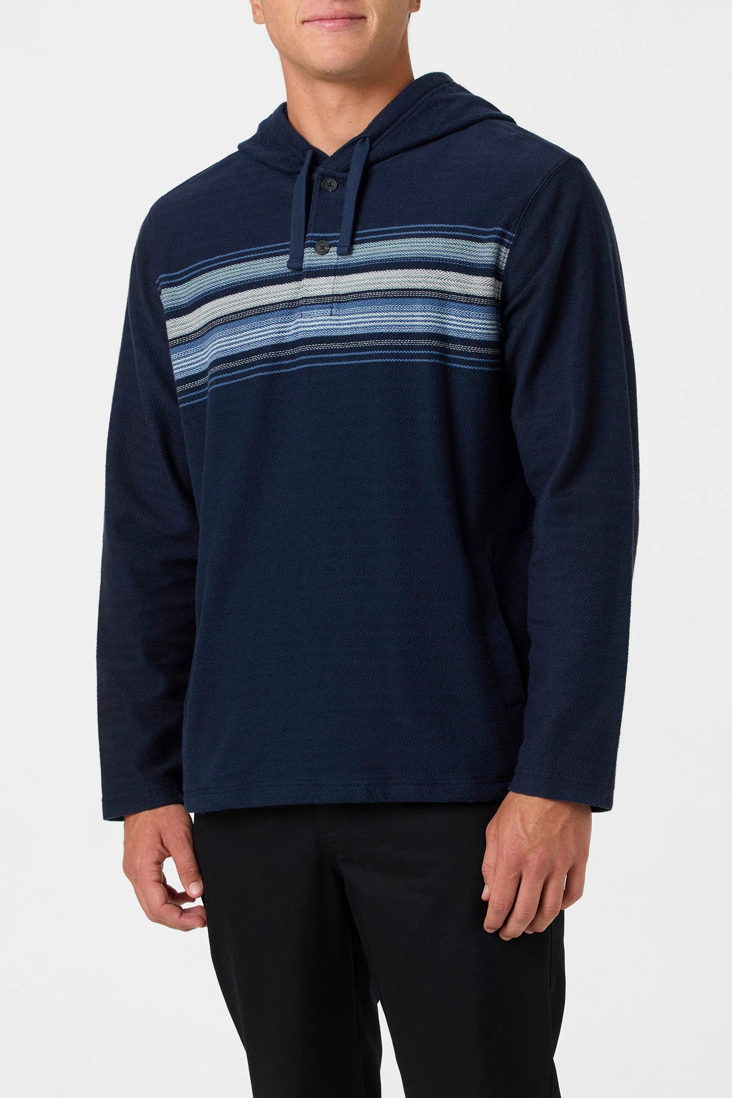 Bavaro Block Striped Poncho
