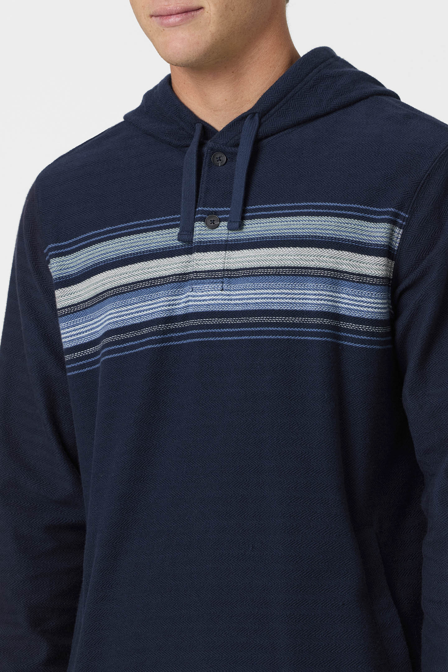 Bavaro Block Striped Poncho