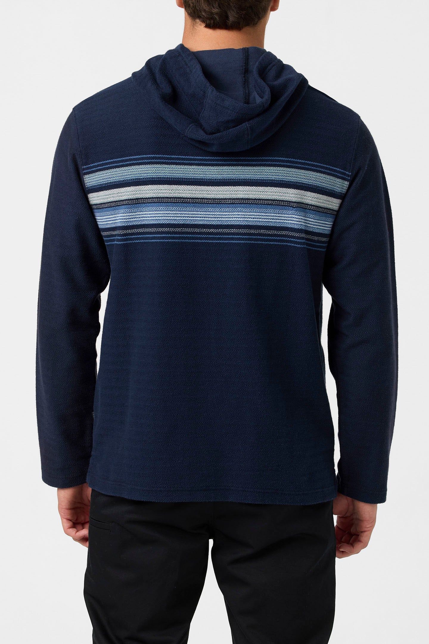 Bavaro Block Striped Poncho