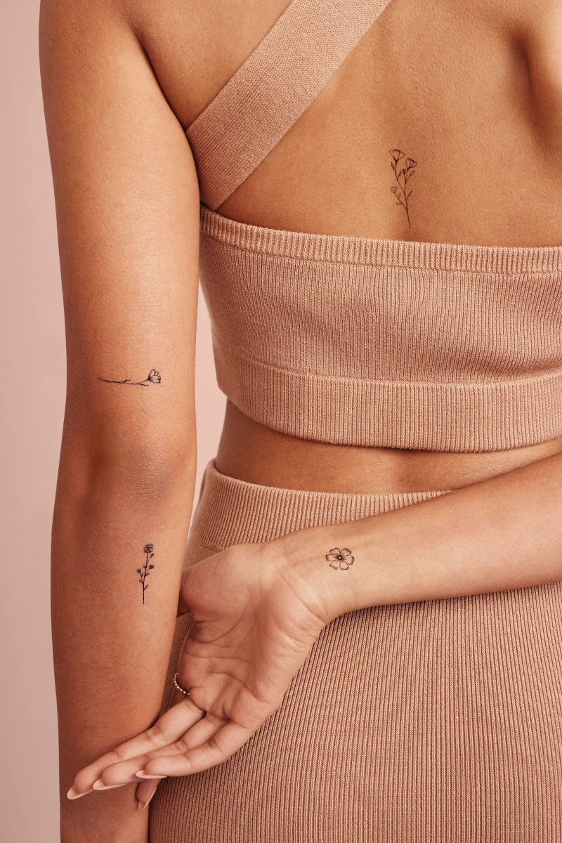 Blooming Temporary Tattoos