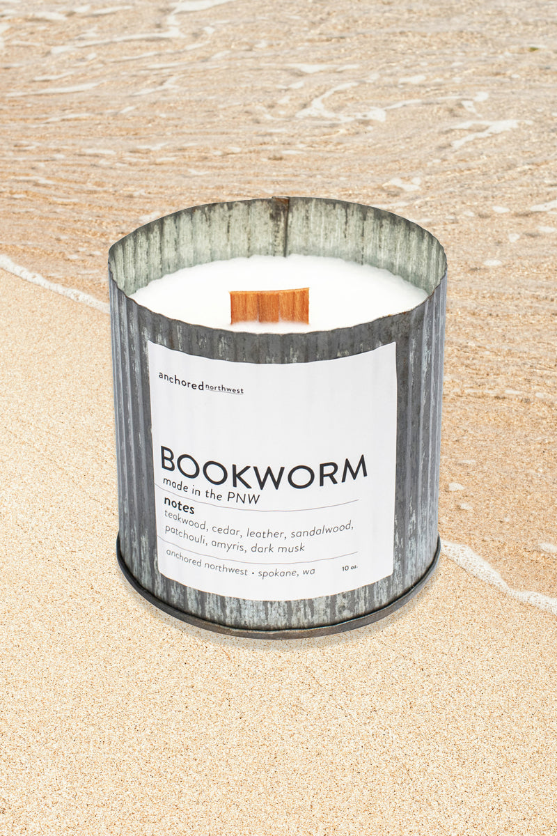 Bookworm Rustic Candle