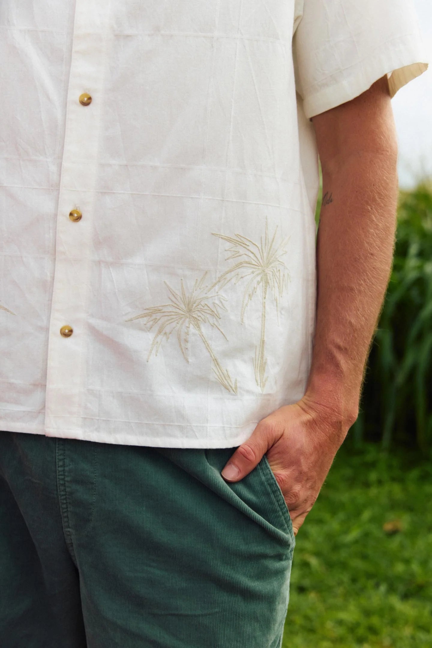 OG Boxy Palm S/S Woven