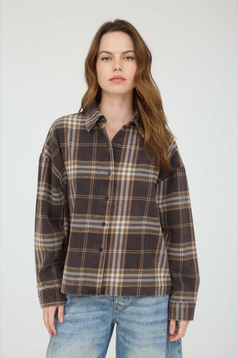 Boxy Plaid Top