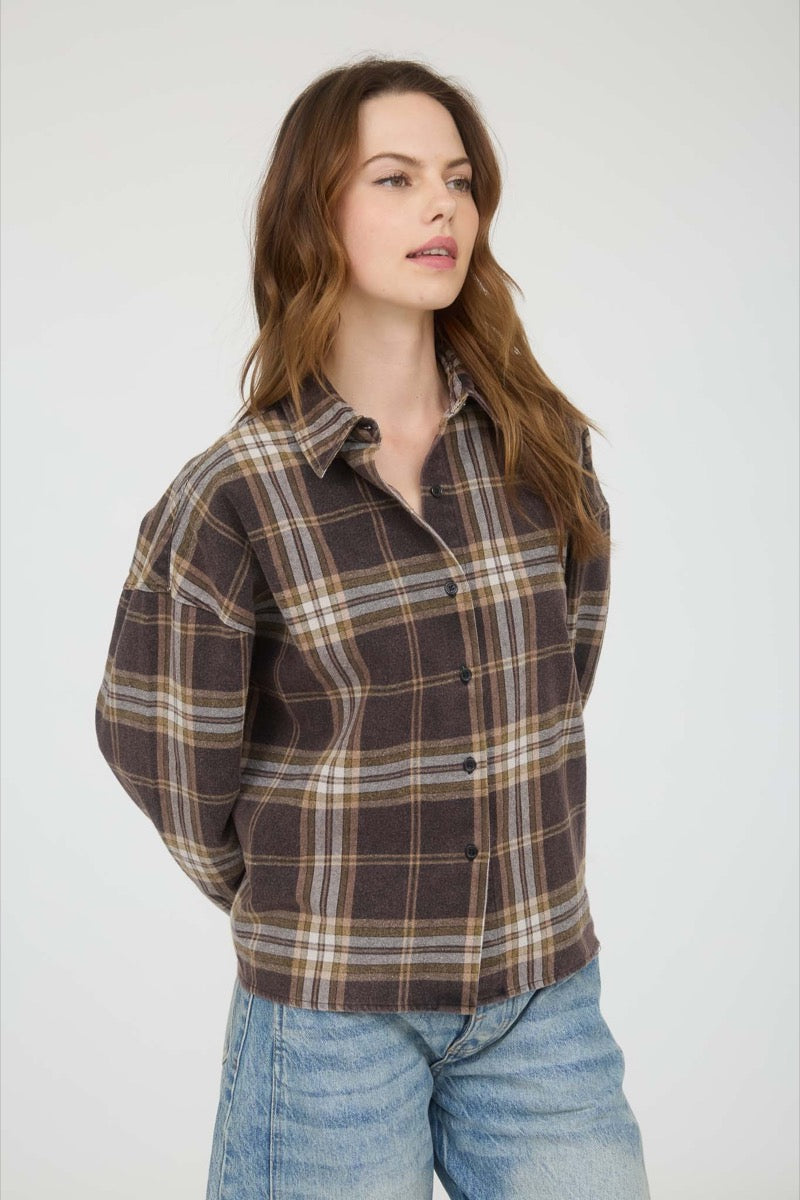 Boxy Plaid Top