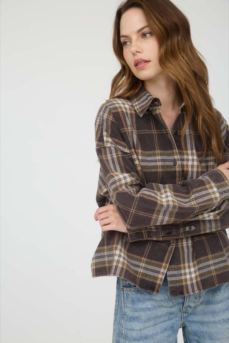 Boxy Plaid Top