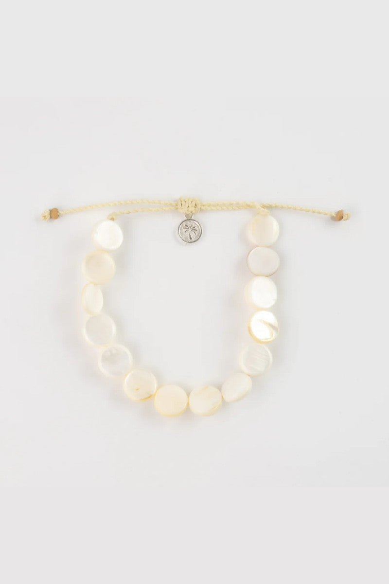 Mother of Pearl Disc Bracelet