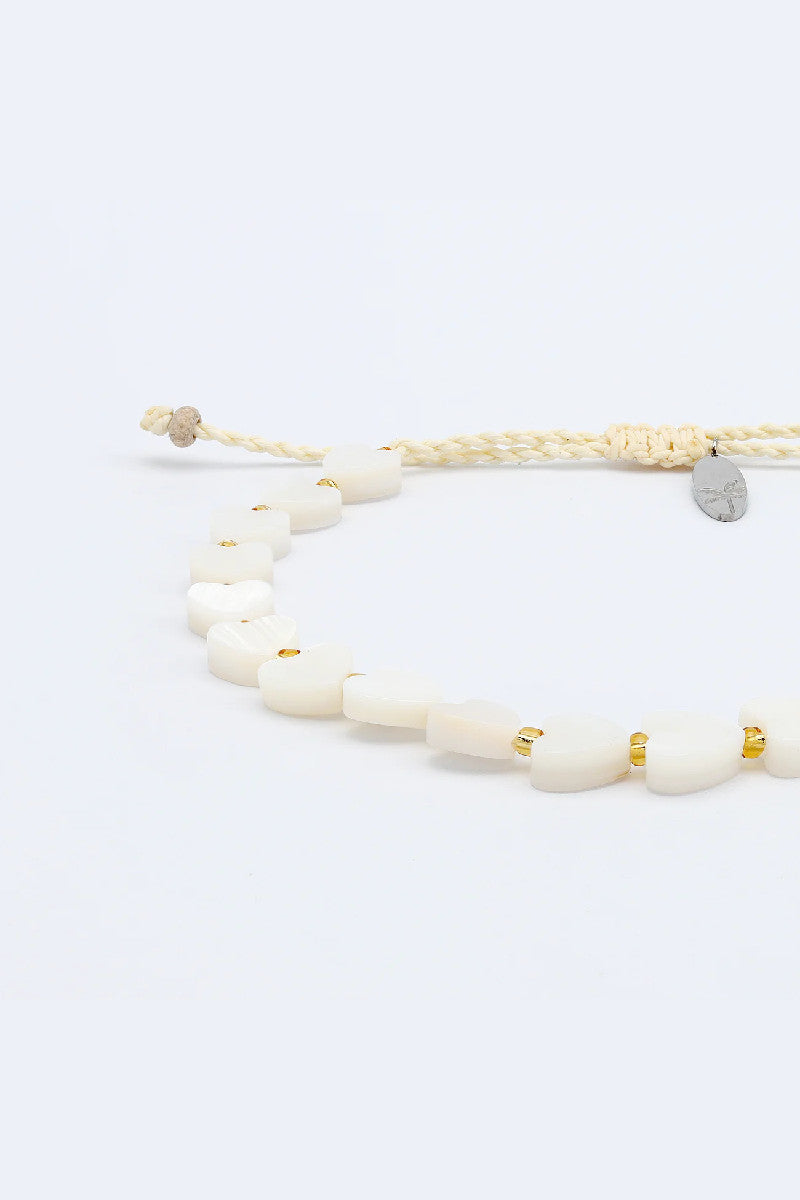 Mother of Pearl Heart Bracelet