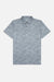 Grey polo shirt with textured design