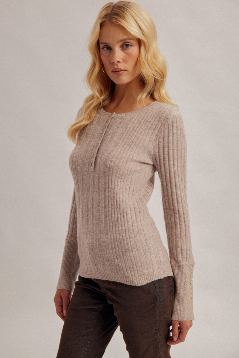 Buttons Henley Top