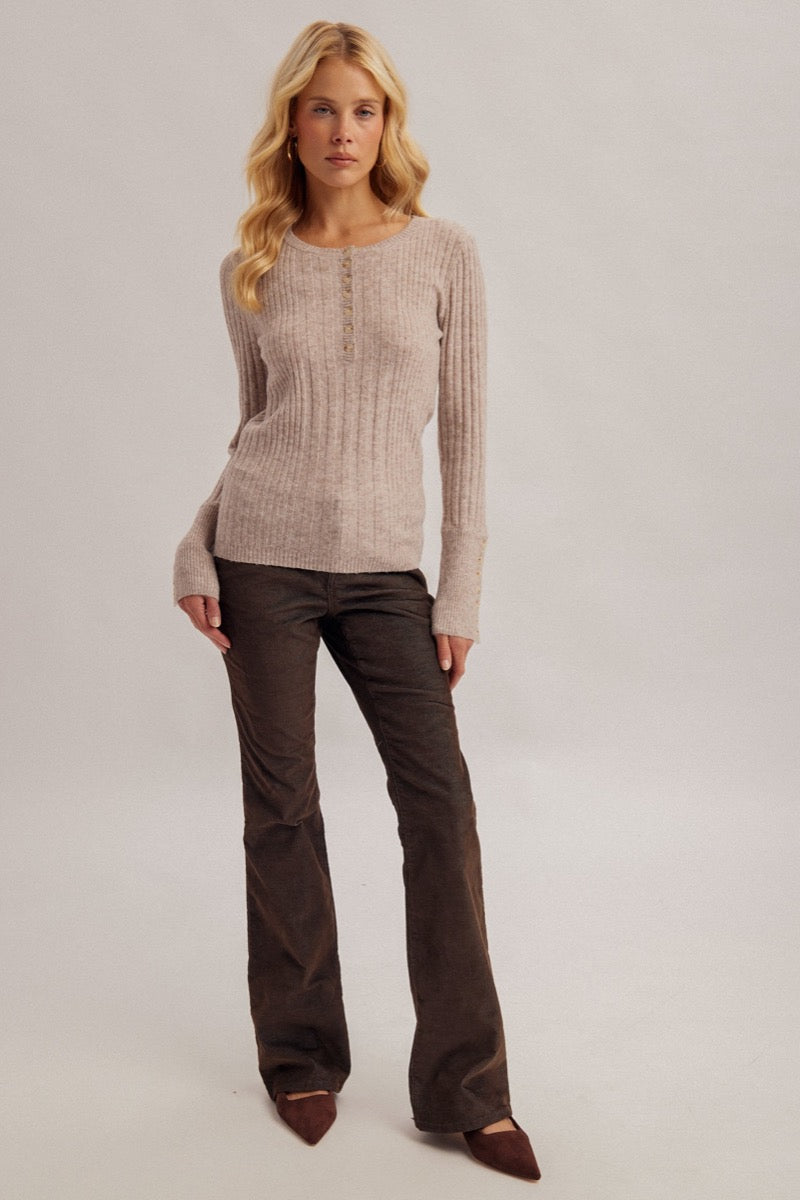 Buttons Henley Top