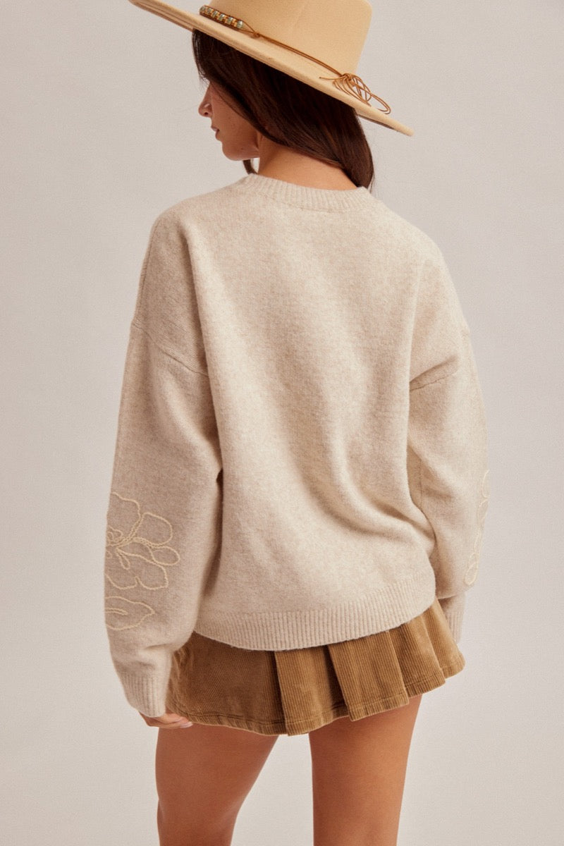 Callie Flower Sweater