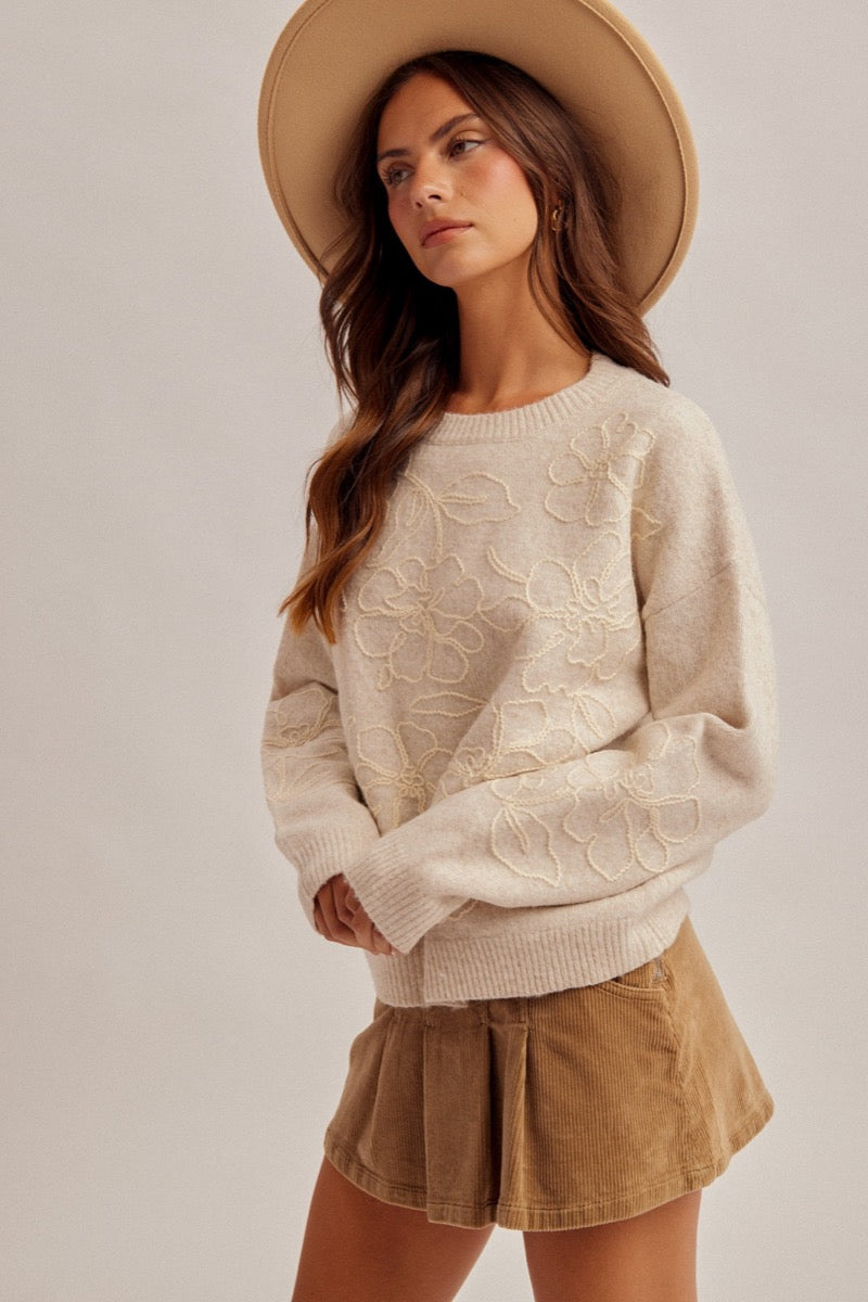 Callie Flower Sweater