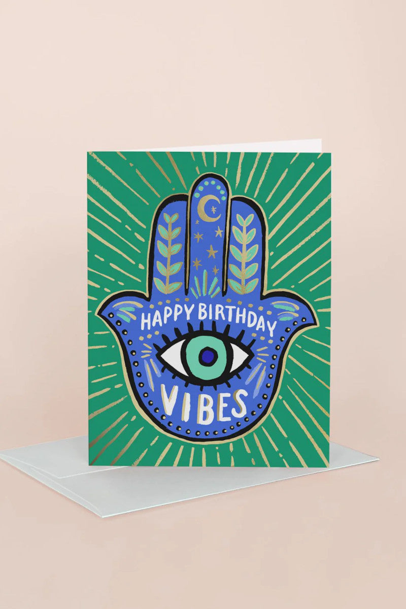 Hamsa Birthday Card