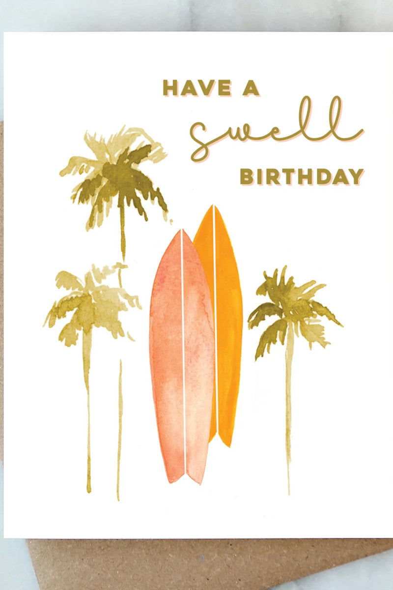 Surf Birthday Card