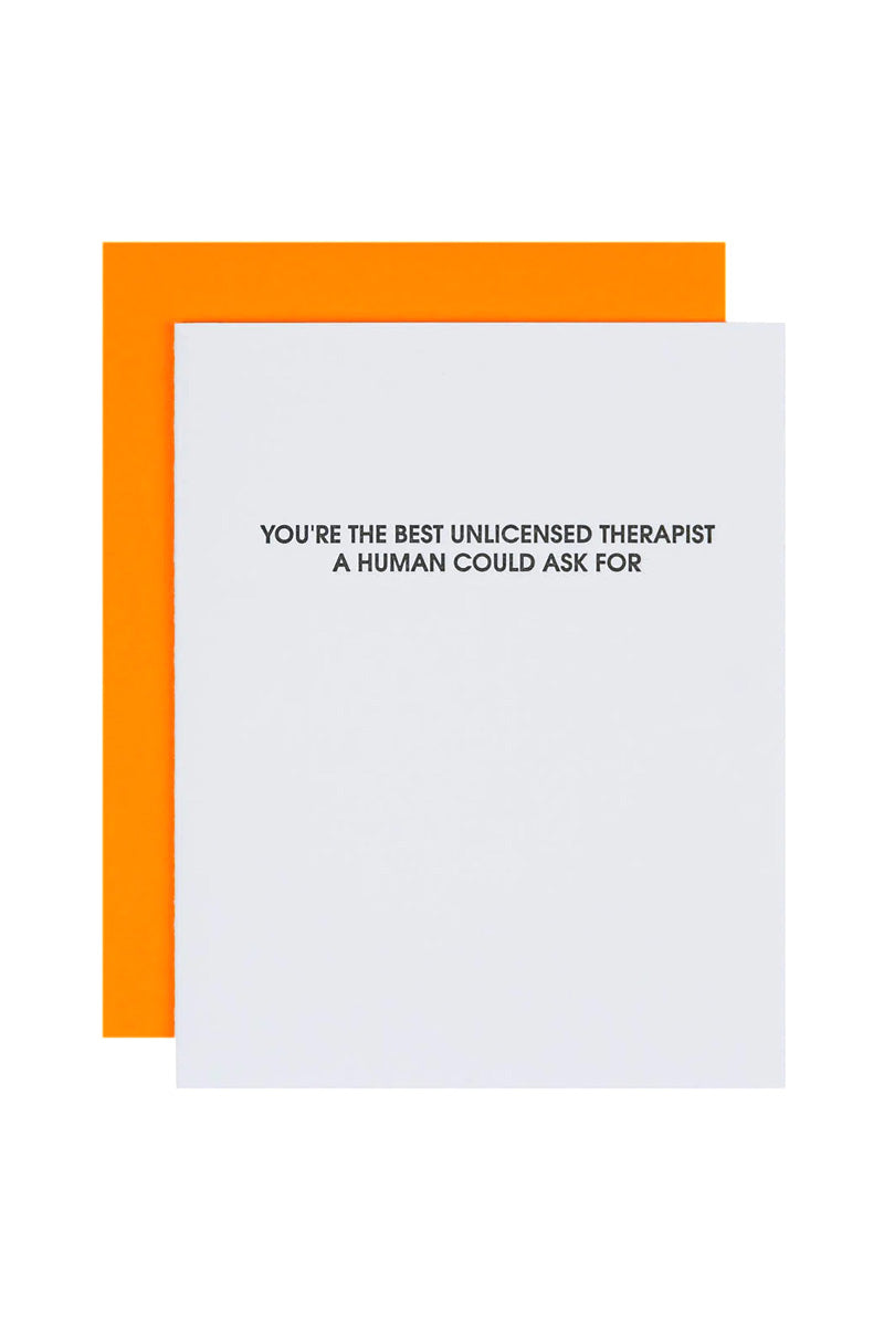 Unlicensed Therapist Card