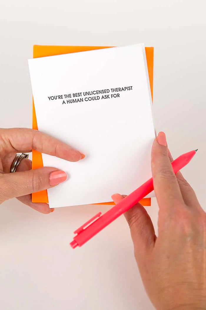 Unlicensed Therapist Card