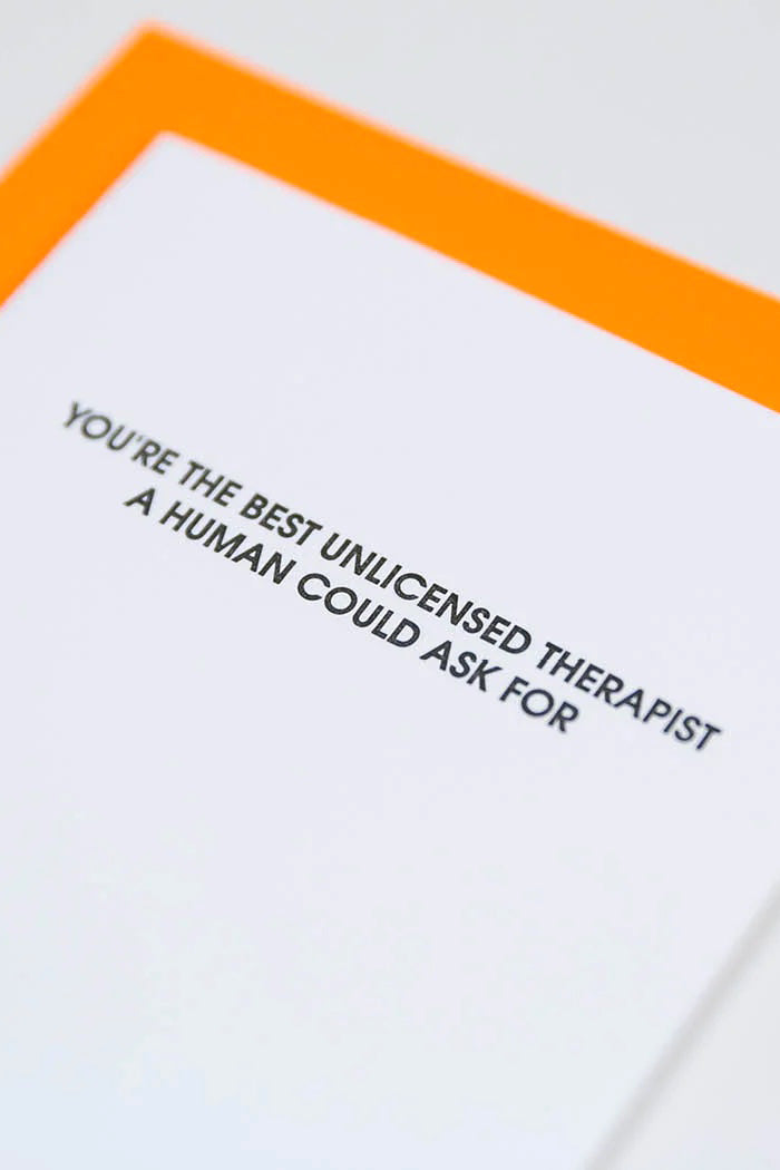 Unlicensed Therapist Card