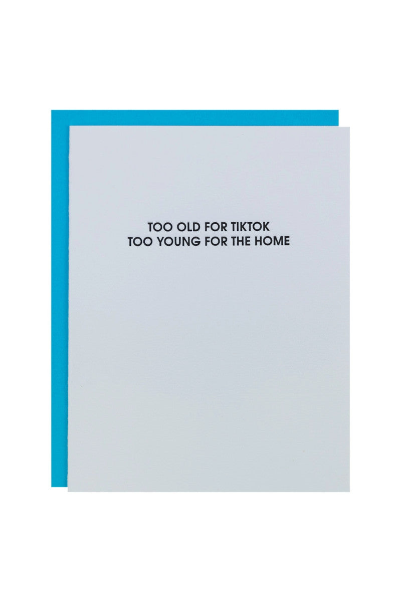 Too Old for Tiktok Card