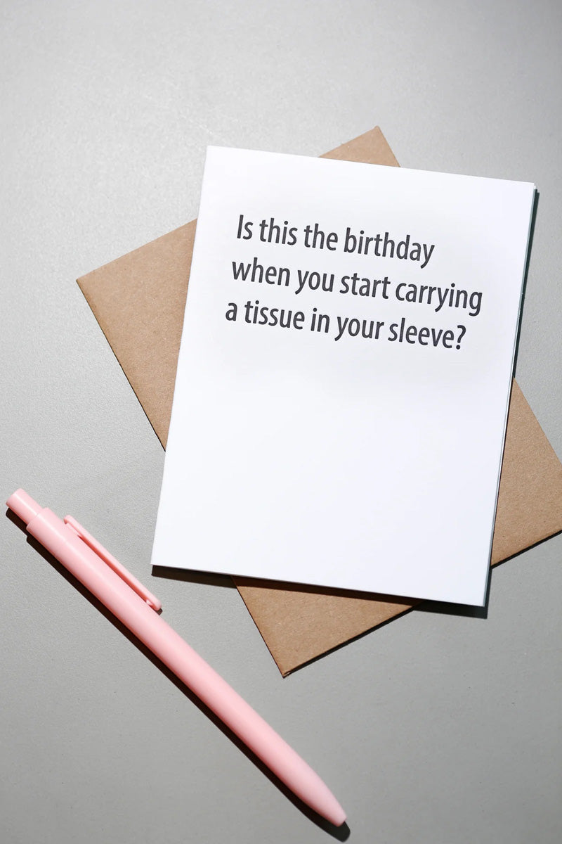 Tissue Birthday Card