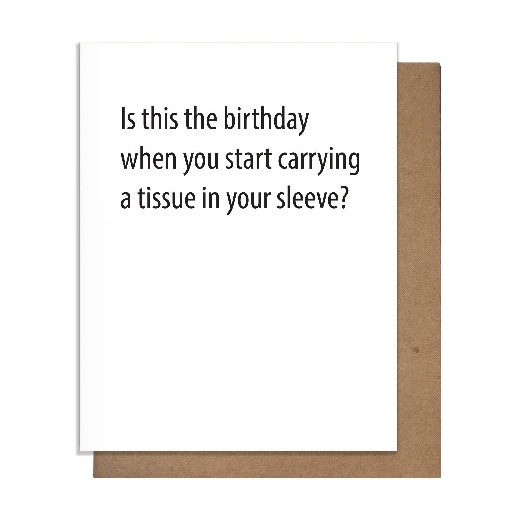 Tissue Birthday Card