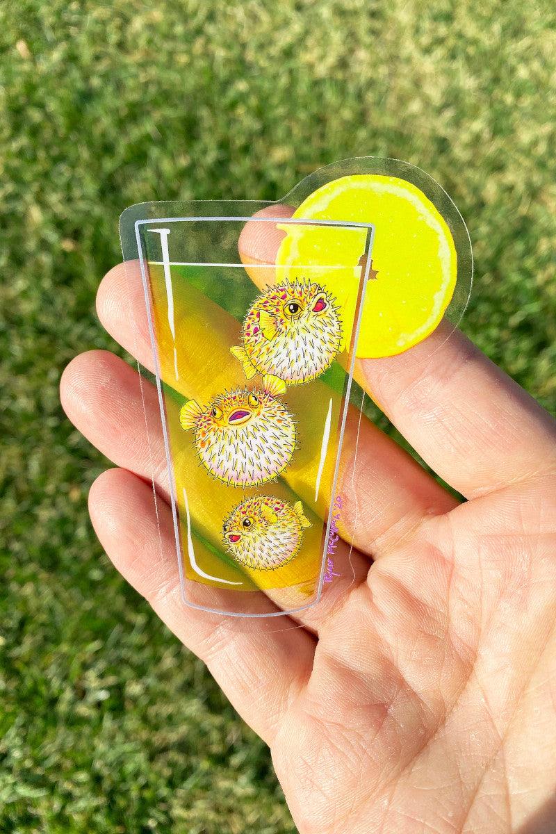 Spiked Lemonade Clear Sticker