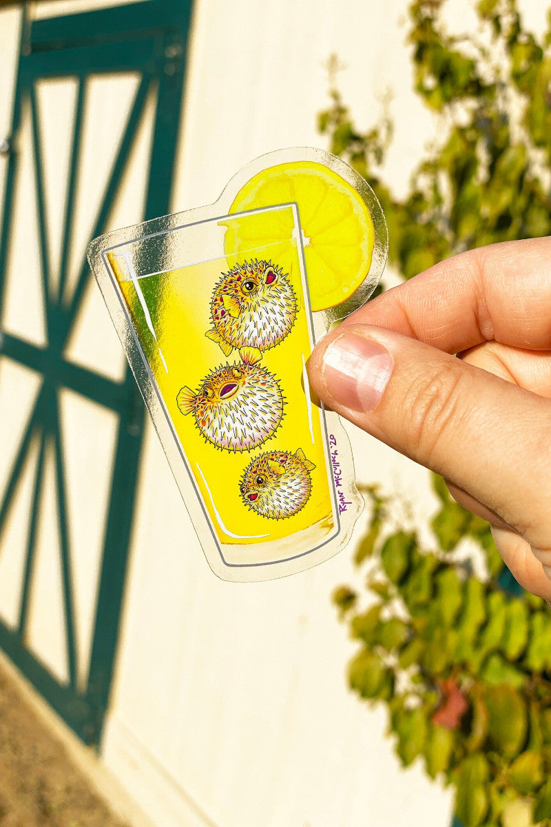 Spiked Lemonade Clear Sticker