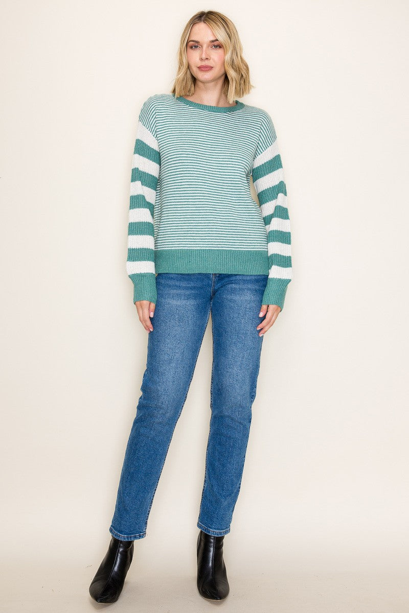 Color Band Sweater