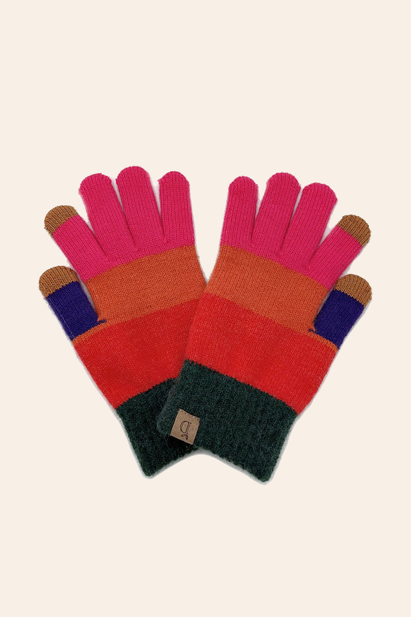 Color Block Gloves