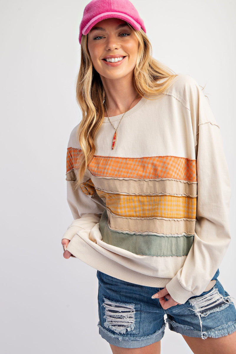 Color Wash Rainbow Sweatshirt