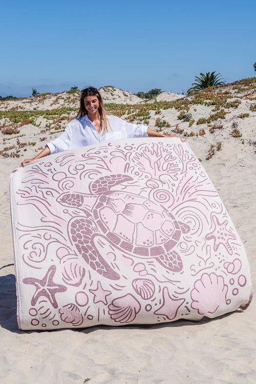Sandcloud Coral Turtle XL Towel