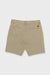 Beige shorts on a light gray background