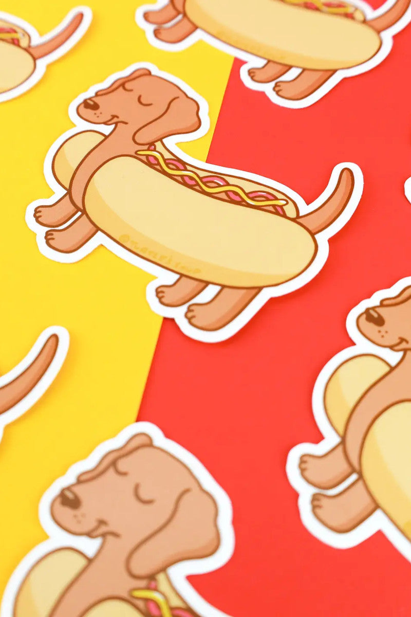 Dachshund Hot Dog Sticker