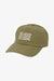 Green baseball cap with a white Billabong logo