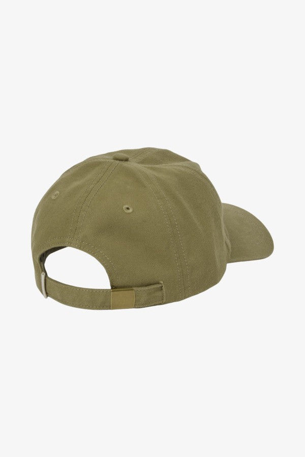 Green baseball cap on a white background