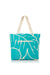 Tote bag with leaf pattern on a white background