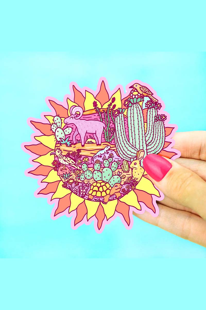 Desert Sun Sticker