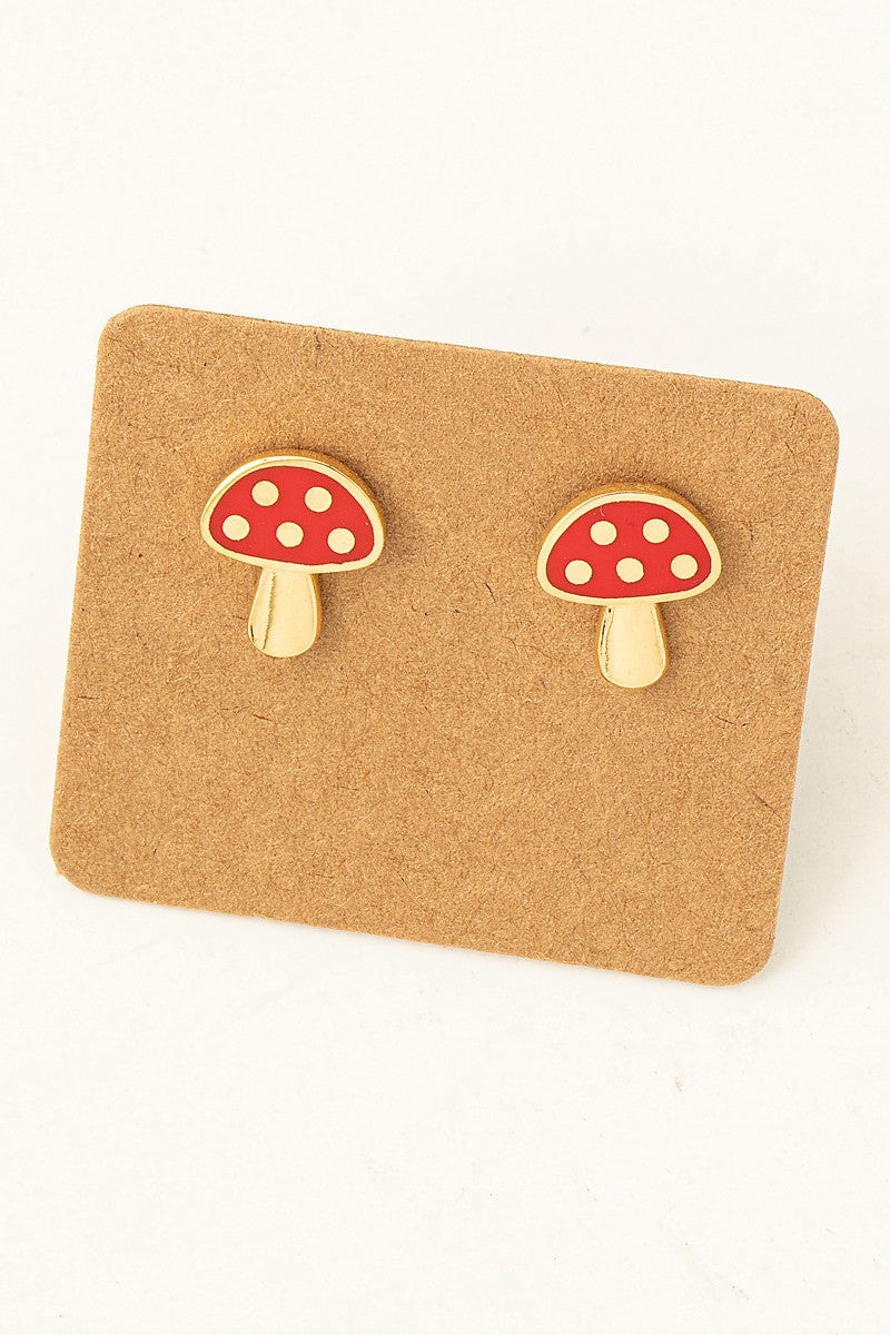 Mushroom Earrings