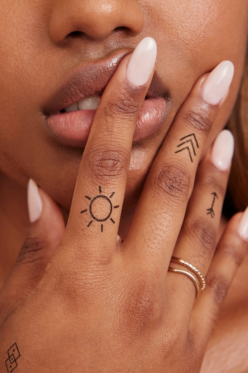 Finger Tats Temporary Tattoos