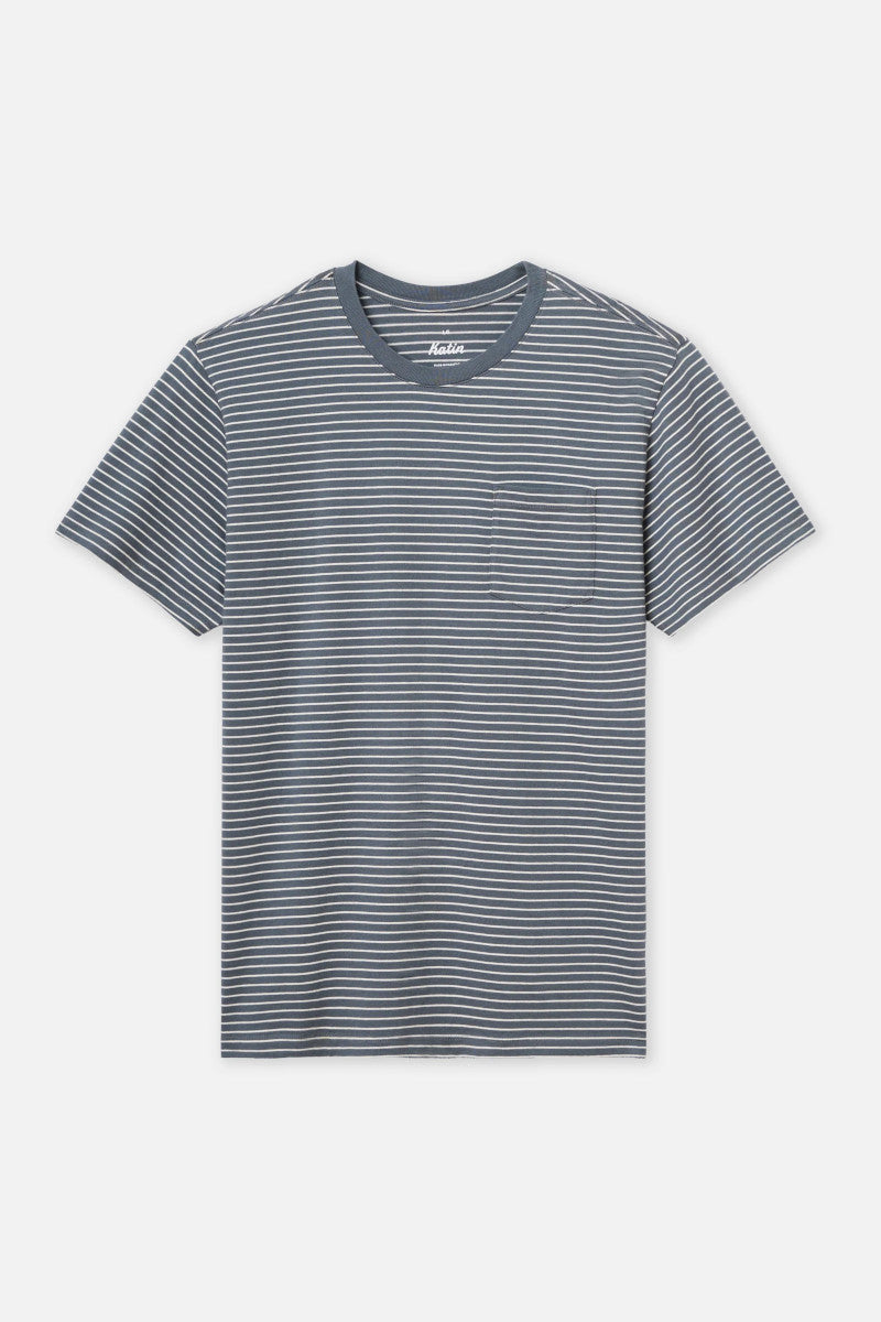 Striped t-shirt on a white background