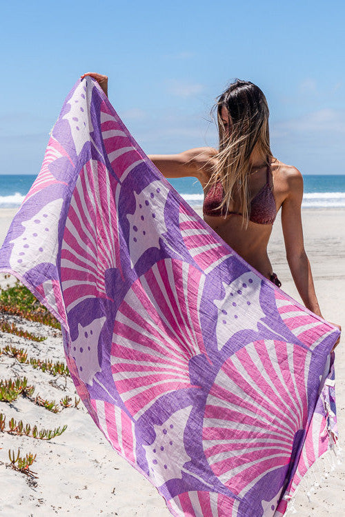 Sandcloud Geo Manta Rays Towel