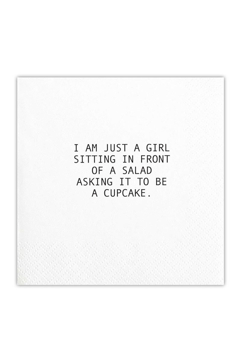 Girl Asks Salad Napkins